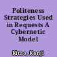 Politeness Strategies Used in Requests A Cybernetic Model /