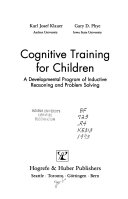 Cognitive training for children : a developmental program of inductive reasoning and problem solving /