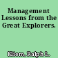 Management Lessons from the Great Explorers.