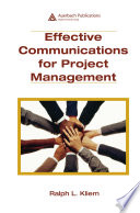 Effective communications for project management /