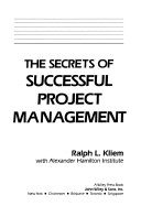 The secrets of successful project management /
