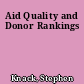 Aid Quality and Donor Rankings