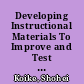 Developing Instructional Materials To Improve and Test Competency in Japanese Business Culture