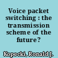 Voice packet switching : the transmission scheme of the future? /