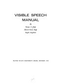 Visible speech manual /
