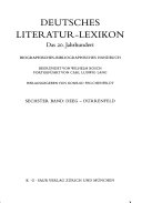 Deutsches Literatur-Lexikon. biographisches-bibliographisches Handbuch /