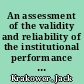 An assessment of the validity and reliability of the institutional performance survey /