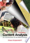 Content analysis : an introduction to its methodology /