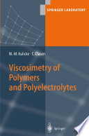 Viscosimetry of polymers and polyelectrolytes /