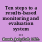 Ten steps to a results-based monitoring and evaluation system : a handbook for development practitioners /