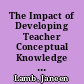 The Impact of Developing Teacher Conceptual Knowledge on Students Knowledge of Division