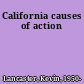 California causes of action