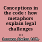 Conceptions in the code : how metaphors explain legal challenges in digital times /