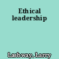 Ethical leadership