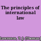 The principles of international law
