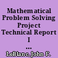 Mathematical Problem Solving Project Technical Report I Documents Related to a Problem-Solving Model. Part C: You Can Teach Problem Solving. Final Report /
