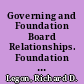 Governing and Foundation Board Relationships. Foundation Relations. Board Basics