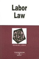 Labor law in a nutshell /
