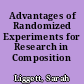 Advantages of Randomized Experiments for Research in Composition