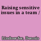 Raising sensitive issues in a team /