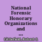 National Forensic Honorary Organizations and the "National" Tournaments How Do They Relate? /