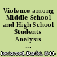 Violence among Middle School and High School Students Analysis and Implications for Prevention. National Institute of Justice Research in Brief /