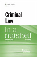 Criminal law in a nutshell /