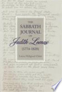 The Sabbath journal of Judith Lomax, 1774-1828 /