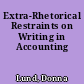 Extra-Rhetorical Restraints on Writing in Accounting