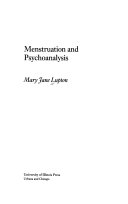 Menstruation and psychoanalysis /