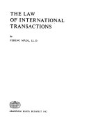 The law of international transactions /