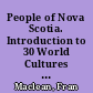 People of Nova Scotia. Introduction to 30 World Cultures in Nova Scotia with Personal Stories, Poems and Viewpoints. Second Edition