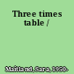 Three times table /