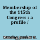 Membership of the 115th Congress : a profile /