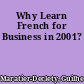 Why Learn French for Business in 2001?