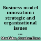 Business model innovation : strategic and organizational issues for established firms /