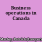 Business operations in Canada