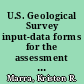 U.S. Geological Survey input-data forms for the assessment of the Spraberry Formation of the Midland Basin, Permian Basin Province, Texas, 2017  /