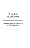 A college of character /