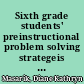 Sixth grade students' preinstructional problem solving strategeis [sic] for two step linear functions /