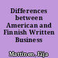Differences between American and Finnish Written Business Communication