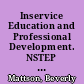 Inservice Education and Professional Development. NSTEP Topical Bibliography
