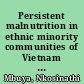 Persistent malnutrition in ethnic minority communities of Vietnam : issues and options for policy and interventions /