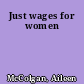 Just wages for women