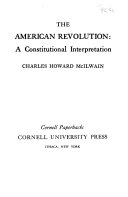 The American Revolution a constitutional interpretation /