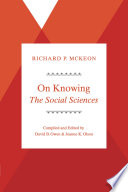 On knowing : the social sciences /
