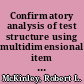 Confirmatory analysis of test structure using multidimensional item response theory.