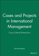 Cases and projects in international management /