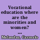 Vocational education where are the minorities and women? : a statement /