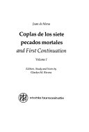 Coplas de los siete pecados mortales and First Continuation /